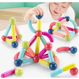 Магнітний конструктор дитячий 26 паличок 10 кульок SKY Magnetic Sticks