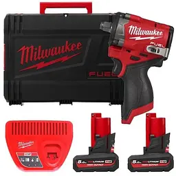 Гайковерт акумуляторний безщітковий 1/2'' MILWAUKEE, M12 FCIWF12G3-502X, 746Нм, з кільцем