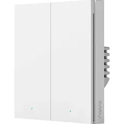 Розумний вимикач Aqara Smart Wall Switch H1 White (без нейтралі, 2 клавіши) (WS-EUK02) Global EU [71676] - мініатюра 1