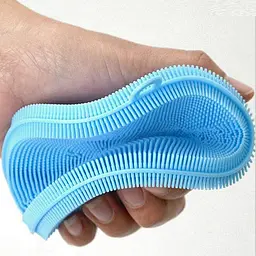 Губка-мочалка прихватка для посуду силіконова Better Sponge 4 в 1, Kitchen Master Фіолетовий 86353 - мініатюра 8