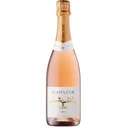 Вино ігристе Flama d'Or Cava Brut Rose рожеве 11.5% 0.75 л