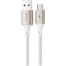 Кабель Proove Dense Metal USB-A to Micro-USB 1m White (CCDM20001302) [130313]