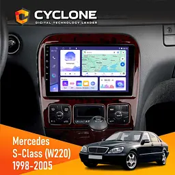 Штатна магнітола Mercedes-Benz S-Class (W220) 1998-2005 Most Cyclone C9-011 4x64, DSP Cyclone (НФ-00007347)