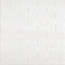 Панель 3D самоклейна Sticker Wall в рулоні Біла Цегла, 308x70 см, 2 мм, зшитий поліпропілен, шумоізоляція - мініатюра 2