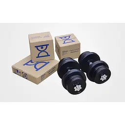 Гантелі RN Sport з покриттям ABS та металевим грифом 2 шт. х 11 кг - мініатюра 3