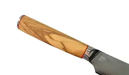 Ніж слайсер Damascus DK-OK 4003 AUS-10 дамаська сталь 67 шарів лезо 20 см - мініатюра 4