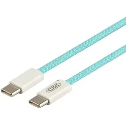 Комплект зарядного пристрою XO CE18 1Type-C PD/QC 30W Type-C to Type-C Blue - мініатюра 4