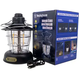 Ліхтар Westinghouse RETRO 6W LED Filament WF241 Type-C з функцією Power Bank Чорний (WF241-CB(Black)) - мініатюра 7