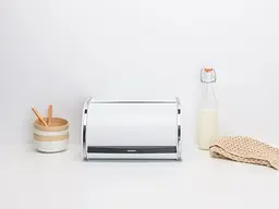 Хлібниця металева Brabantia Roll Top Bread Bin Medium 31.6x26.5х17.3 см біла (306044) - мініатюра 6