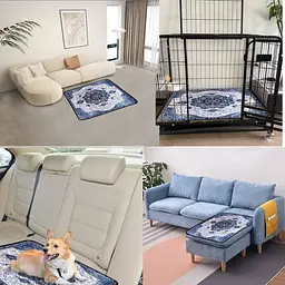 Багаторазова пелюшка для собак Rena pet Derby Anti-Slip Training Puppy Dog Pee Pad 137х137 см - мініатюра 4