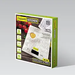 Кухонні електронні ваги Maestro MR 1803 для зважування продуктів з LCD-дисплеєм сенсорні до 5 кг - мініатюра 2
