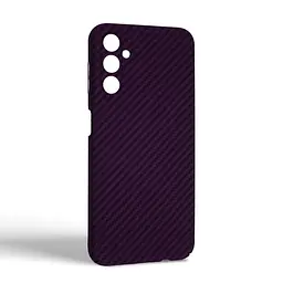 Карбоновый чехол для Samsung Galaxy A14 4G (A145), LikeCarbon, фиолетовый, панель, защитный чехол-накладка, ультратонкий и легкий, противоударный, обеспечивает защиту от ударов, падений и царапин, ArmorStandart (ARM71926) - мініатюра 2