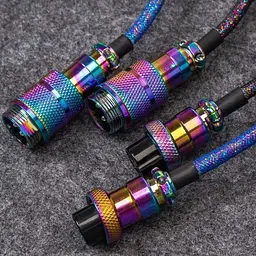 Кабель Keychron USB-A/USB-C USB-C заряджання/синхронізації Keychron, 1.08м, Type-C, Premium Coiled Aviator, чорний (CAB7_KEYCHRON) - мініатюра 3