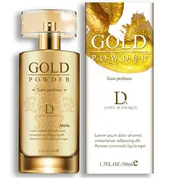 Інтимні парфуми для чоловіків з феромонами та золотим порошком "Gold Powder" K000729 