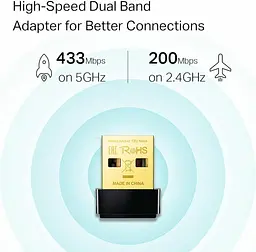 Wi-Fi USB адаптер TP-Link Archer T2U NANO AC600 - мініатюра 3