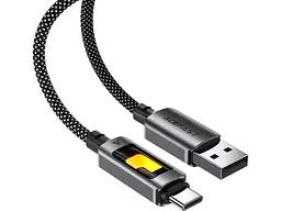 Кабель USB Type-C Acefast C21-04 USB Type-A to USB Type-C 2.0 60W 1.2m Black (6974316284673) - мініатюра 4