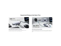Док-станція CUDY 5-in-1 Grey (UH405) - мініатюра 5