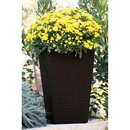 Горщик для квітів Keter Medium Rattan Planter коричневий 55.4 л (17192301) - мініатюра 4