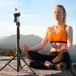 Штатив Ugreen LP680 Selfie Stick Tripod with Bluetooth Remote Black (15609) - мініатюра 10