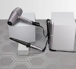 Фен ProLuxe You Adaptive, 2400Вт, 3 режими, дифузор, іоніз-я, хол. обдув, турбо режим, сір Remington teh0017466 - мініатюра 8