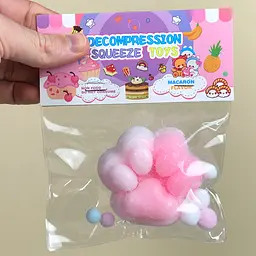 Сквіш антістрес UFT Squish Cat Paw Fluffy 3 Пухнаста лапка Pinky - мініатюра 2
