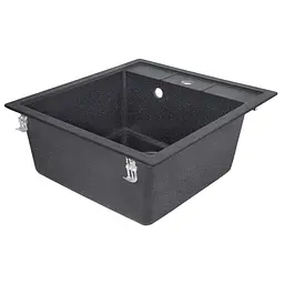 Кухонна мийка Lidz 460x515/200 BLM-14 (LIDZBLM14460515200), Чорний - мініатюра 4