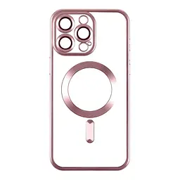 Чохол TPU Metallic Chrome Full Camera Magsafe iPhone 14 Pro Rose