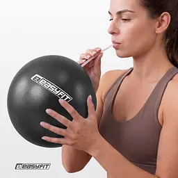 М'яч для пілатеса EasyFit 25 см чорний - мініатюра 6