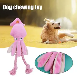 М’яка іграшка для собак Derby Octopus Shape Dog Plush Toy with Cotton Rope - мініатюра 3