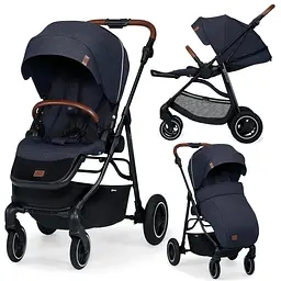 Прогулянкова коляска Kinderkraft All Road Imperial Blue темно-синій KKWALRONAV0000 (00-00303642) - мініатюра 2