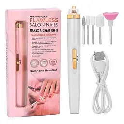 Портативний фрейзер для манікюру та педикюру Flawless Nail Polisher М2 акумуляторна 5 насадок  - мініатюра 4
