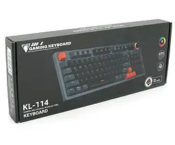 Механічна ігрова клавіатура JEDEL KL114 Drinkey Red Switch Black - мініатюра 4
