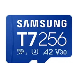 Карта пам'яті Samsung 256GB microSDXC class 10 UHS-I U3 V30 A2 T7 (MB-MB256T/WW)