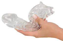 Насадка на член Orion Crystal Skin Penis Sleeve, +5 см (прозорий) - мініатюра 4