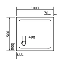 Душовий піддон Eger 100x90 см SMC 599-1090S - мініатюра 6