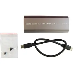 Зовнішня кишеня Dynamode M.2 SSD NVMe/SATA combo USB3.1 GEN2 USB-C (DM-CAD-SSD05) - мініатюра 8
