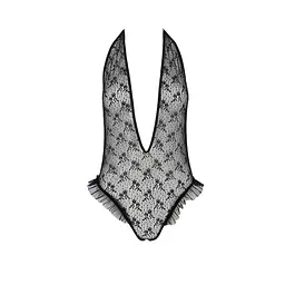 Боді монокіні з глибоким декольте Passion OTAVIA BODY L/XL, black - мініатюра 3