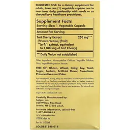Екстракт терпкої вишні Solgar Tart Cherry Extract 1000 мг 90 капсул - мініатюра 6