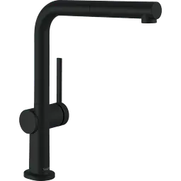 Змішувач Hansgrohe Talis M54 270 1jet кухонний з витяжним виливом Matt Black 72808670 Чорний матовий