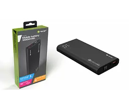 Зовнішній акумулятор Powerbank Tracer 10000 mAh PD20W+QC3.0 алюмінієвий корпус (Чорний) - мініатюра 5