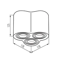 Точковий світильник Kanlux BORD DLP-350-AL (25802) - мініатюра 3