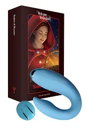 Вібратор для пар FairyGasm PleasureBerry Blue із зарядним кейсом та пультом ДУ