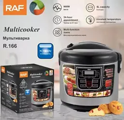 Багатофункціональна мультиварка RAF-166B з антипригарною чашею 12 програм 6 л - мініатюра 3
