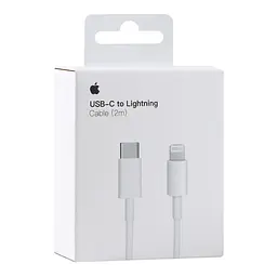Кабель для заряджання USB Apple Type-C to Lightning 2m Білий - мініатюра 2