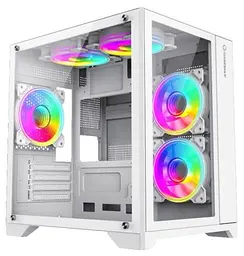 Корпус GameMax Infinity Mini White, без БЖ, Mini Tower, Micro ATX / Mini ITX, 1хUSB 3.0, 2хUSB 2.0, 358х275х373 мм, 3.6кг