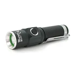 Ліхтарик ручний Watton WT089, 1LED CREE Q5, 3W, 3 режими, АА/1400mah, СЗУ, IP40, 100х26х26 - мініатюра 1