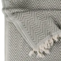 Плед бавовняний Cosas ZIGZAG CS1 180х230 см графіт (Plaid_Zigzag_02Savana_180x230) - мініатюра 4