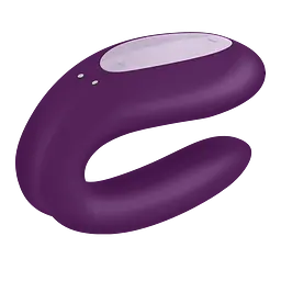 Вібратор для пари Satisfyer Double Joy Partner 9.1 см фіолетовий - мініатюра 5