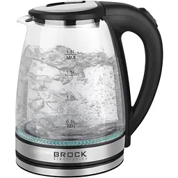 Електрочайник Brock WK 2406 1500Вт 1.8л скло захист від перегріву автовимкнення