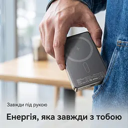 Магнітний павербанк Essager з бездротовою зарядкою 15 Вт та швидкою PD 20 Вт на 5000 мАг - мініатюра 5